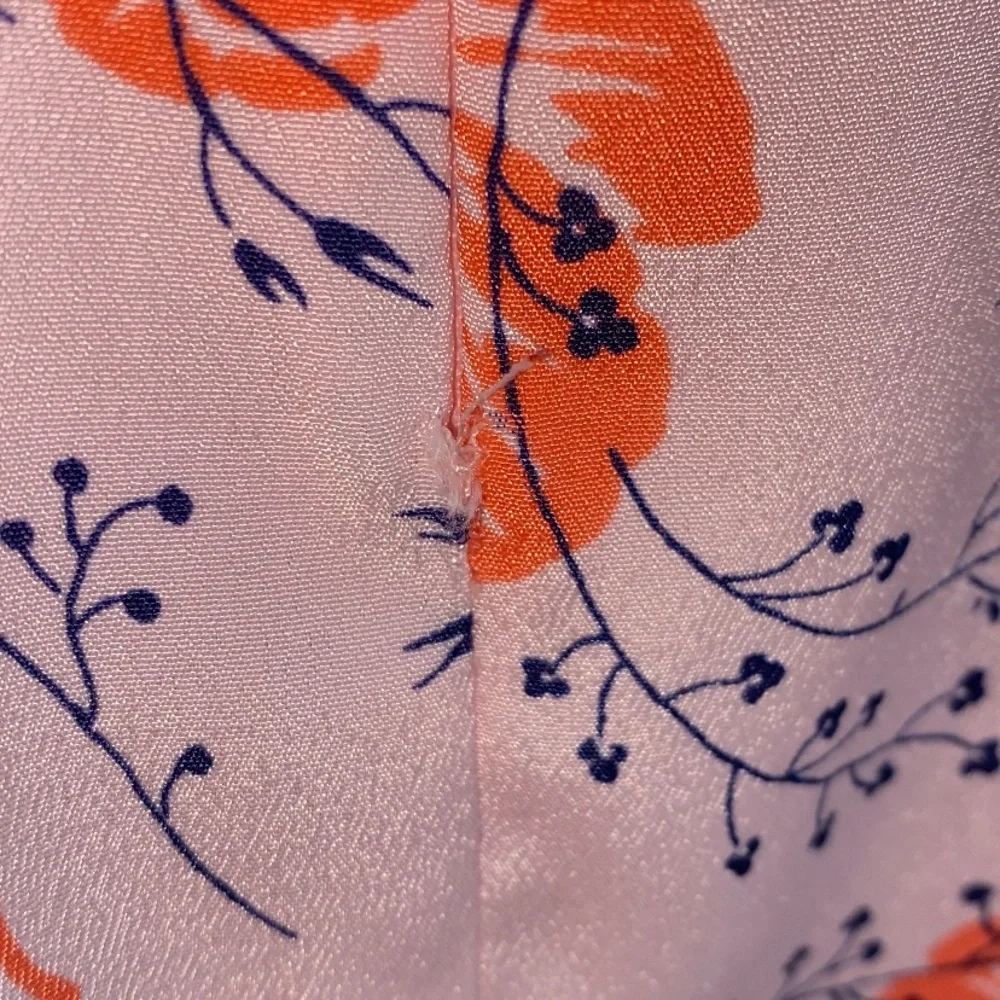Likely Veosa Floral Midi Dress Rose Size 0 Pink Spaghetti Strap V-Neck - Picture 9 of 13